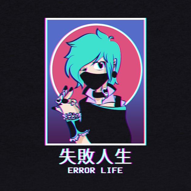 Error Life Goth Anime Girl Vaporwave Grunge Weeb by Alex21